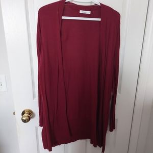 Reitmans Burgundy Cardigan
